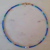 Colorful Freshwater Pearl Necklace Glass Beads