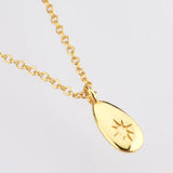 925 Sterling Silver Star CZ Pendant Necklace Women Wedding Jewelry Gift