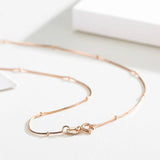 925 Sterling Silver Rose Snake Beaded Chain Necklace for Women Girls Kids