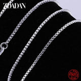 925 Silver 1mm Box Chain Men Women Jewelry Accessories