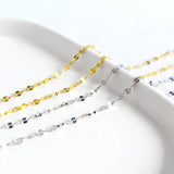 925 Sterling Silver Double Necklace Wedding Party Jewelry