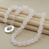 Hot Women 925 Silver Necklaces Four Pearl Necklaces Female Wedding Jewelry