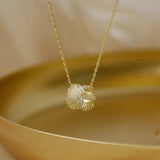 Zirconia CZ Necklace Wedding Pendant Jewelry