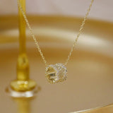 Zirconia CZ Necklace Wedding Pendant Jewelry
