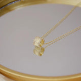 Zirconia CZ Necklace Wedding Pendant Jewelry
