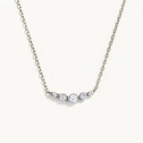 Sterling Silver Women Chain Choker Punk Necklace