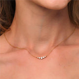 Sterling Silver Women Chain Choker Punk Necklace