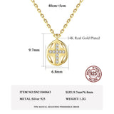 Zircon Cross Silver Necklace CZ Party Pendant