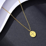 Zircon Cross Silver Necklace CZ Party Pendant