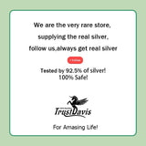 Trustdavis 925 Silver Pearl Chain Necklace Wedding Party S925 DA