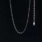 925 Silver Single Chain Clavicle Necklace for Women Classic Jewelry