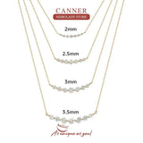 925 Silver Necklace Women's Pendente Chain Wedding Jewelry
