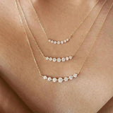 925 Silver Necklace Women's Pendente Chain Wedding Jewelry