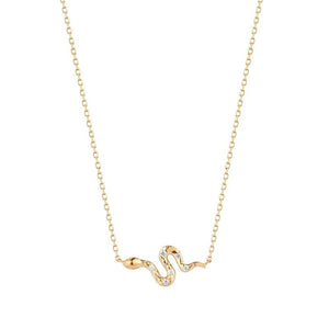 Vintage Snake Pendant Necklace for Women Gothic Jewelry