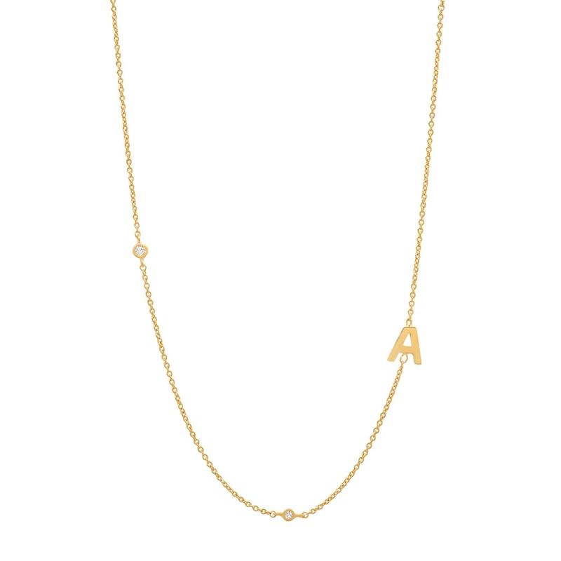 Initial Alphabet Necklace 925 Sterling Silver A-Z 26 Letters Chain