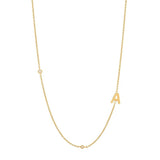 Initial Alphabet Necklace 925 Sterling Silver A-Z 26 Letters Chain