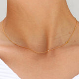 Initial Alphabet Necklace 925 Sterling Silver A-Z 26 Letters Chain