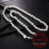925 Sterling Silver 5mm Chain Necklace for Men