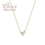 925 Silver Zircon Pendant Necklace for Women