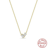 925 Silver Zircon Pendant Necklace for Women