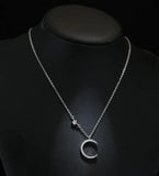 925 Silver Star & Crescent Necklace Pendant