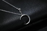 925 Silver Star & Crescent Necklace Pendant