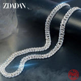 925 Sterling Silver 8MM Link Chain Necklace For Men Women