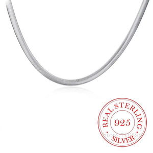 925 Sterling Silver Snake Chain Necklace 16-30in for Men Boys Women