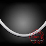 925 Sterling Silver Snake Chain Necklace 16-30in for Men Boys Women