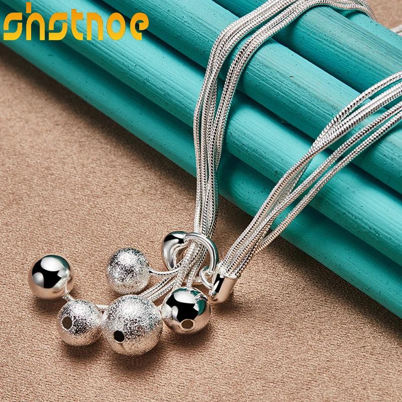 925 Silver Snake Chain Necklace 18 Inch for Women