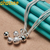 925 Silver Snake Chain Necklace 18 Inch for Women