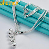925 Silver Snake Chain Necklace 18 Inch for Women