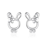 Trustdavis 925 Silver Sweet Rabbit Pendant Necklace for Daughter