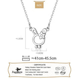 Trustdavis 925 Silver Sweet Rabbit Pendant Necklace for Daughter