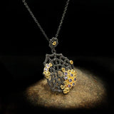 Bohemian Spider Web Hollow Pendant Zircon Sweater Chain Jewelry