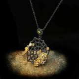 Bohemian Spider Web Hollow Pendant Zircon Sweater Chain Jewelry