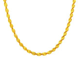European Woman Party Wedding Gift Long Double Wave 18KT Chain Necklace