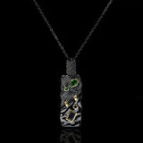 Vintage Gothic CZ Pendant Necklace Sweater Chain
