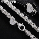 925 Silver Dragon Head Chain Necklace 20/24 Inch