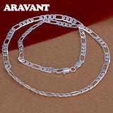 925 Sterling Silver 6mm Chain Necklace Men Women