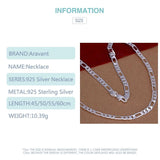 925 Sterling Silver 6mm Chain Necklace Men Women