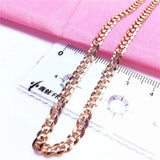 Purple Chunky Necklace 14K Rose Plated Chain Palace Delicate Accessories