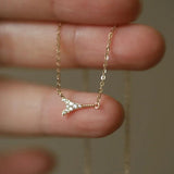 925 Silver Romantic Tower Pendant Necklace Wedding Statement 14k Jewelry