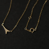 925 Silver Romantic Tower Pendant Necklace Wedding Statement 14k Jewelry