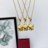 14K Cow Necklace for Women Girl Wedding Jewelry Pendant
