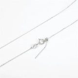 925 Silver Adjustable Cross Chain Necklace For Women