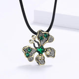 925 Silver Butterfly Zircon Pendant Clavicle Chain Jewelry