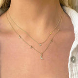 925 Sterling Silver Star Necklace for Women Wedding Jewelry