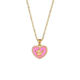 Y2K Heart Angle Pendant Necklace Women