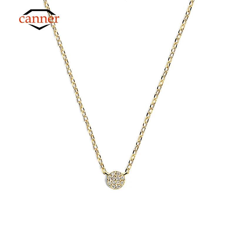 925 Silver Zircon Clavicle Chain Necklace for Women Wedding